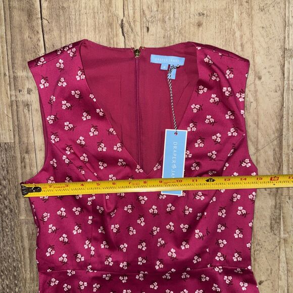Draper James Dress 4 NWT Pink Floral Fit & Flare - Picture 6 of 6
